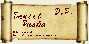 Daniel Puška vizit kartica